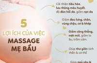 8 lợi ích của việc massage bầu hàng tuần
